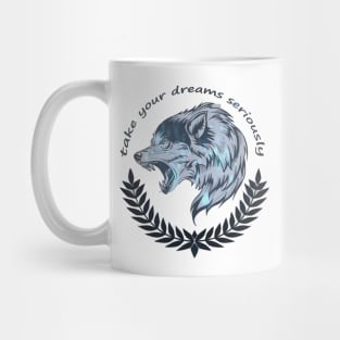 the strong wolf Mug